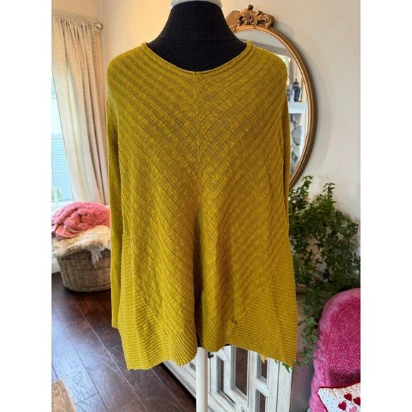 Mustard colored Ellen Fisher size small sweater - Picture 1 of 6